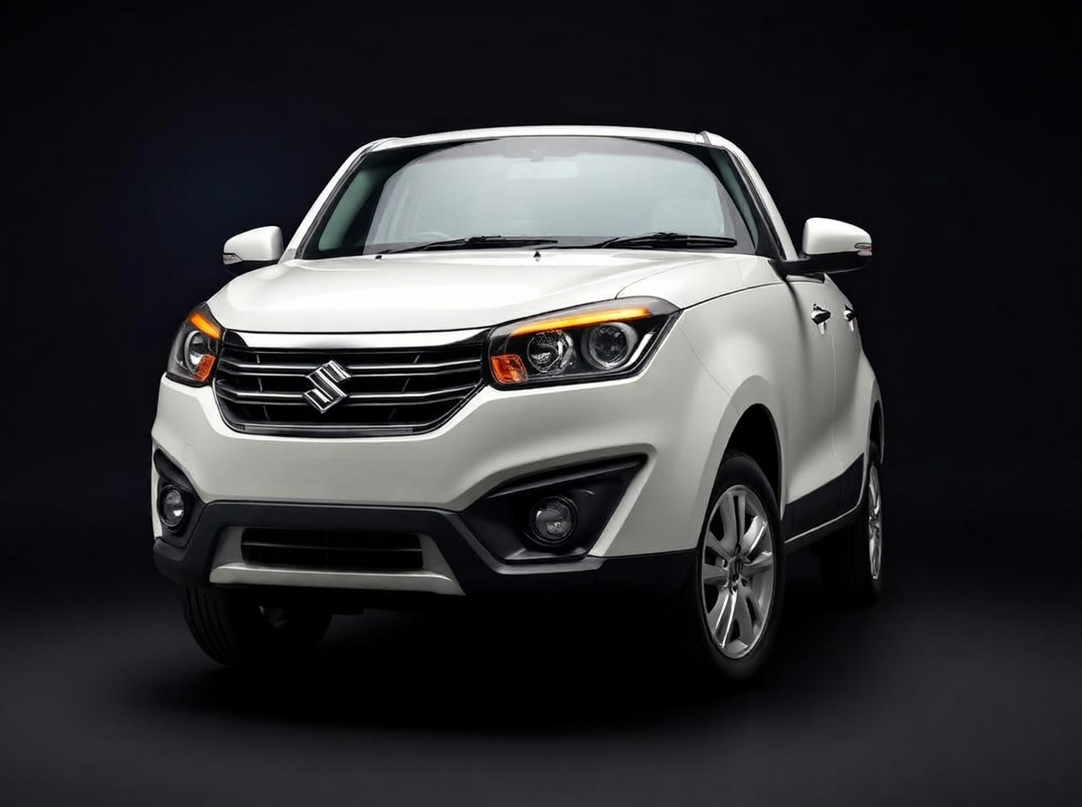 White Maruti Ertiga 7 seater family car rental