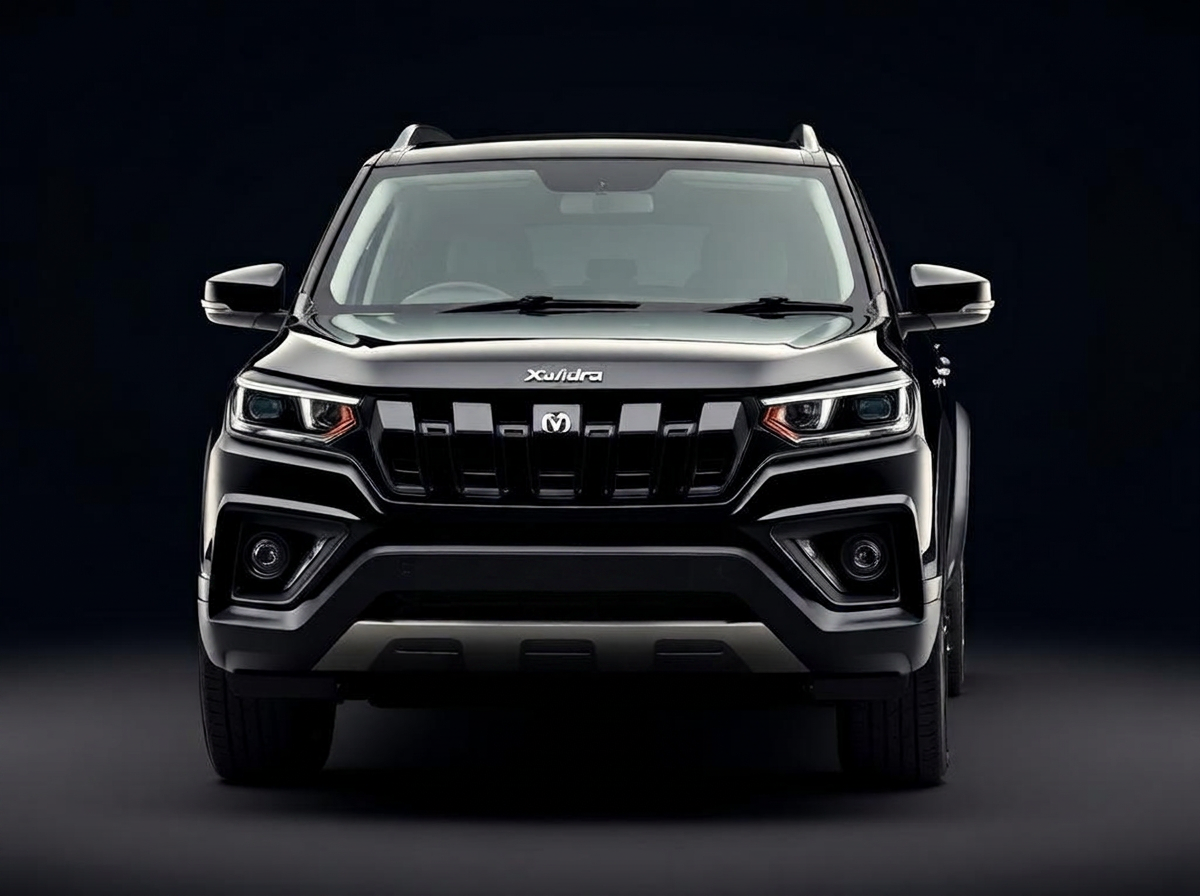 Black Mahindra XUV700 premium SUV rental